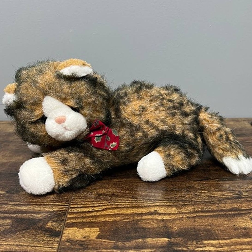 Vintage Nick and Noe 1992 Toys R Us Christmas Calico Plush